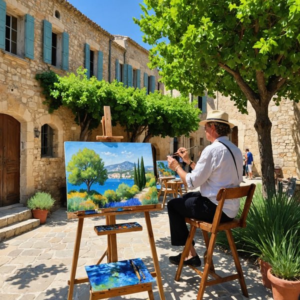 Peut-on trouver une croisière qui propose des ateliers de peinture en plein air en Provence?
