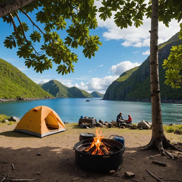 Quelles sont les techniques pour monter un campement sur une île isolée?